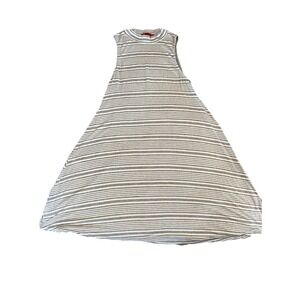 Striped Mock Neck Tank Dress. Medium. Hot Kiss
